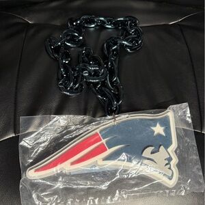 New England Patriots Fan Chain Necklace NFL